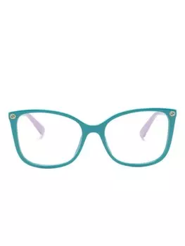 Gucci Eyewear очки в квадратной оправе, синий