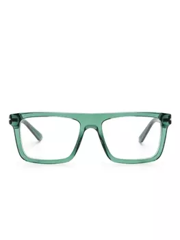Gucci Eyewear очки в квадратной оправе, зеленый