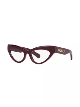 Gucci Eyewear очки в оправе 'кошачий глаз', красный