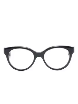 Gucci Eyewear очки в оправе 'кошачий глаз' с логотипом, черный