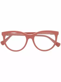 Gucci Eyewear очки в оправе 'кошачий глаз' с логотипом GG, розовый