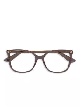 Gucci Eyewear очки в оправе 'кошачий глаз', коричневый