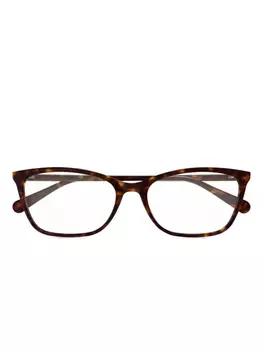 Gucci Eyewear очки в прямоугольной оправе, коричневый