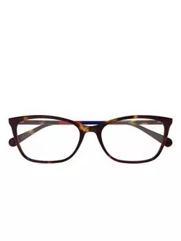 Gucci Eyewear очки в прямоугольной оправе, коричневый