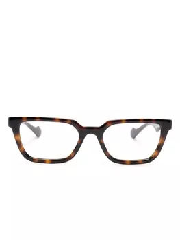 Gucci Eyewear очки в прямоугольной оправе, коричневый