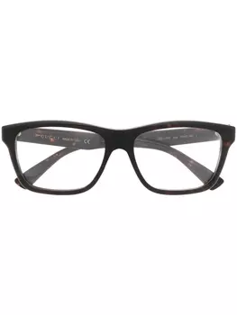 Gucci Eyewear очки в прямоугольной оправе, коричневый