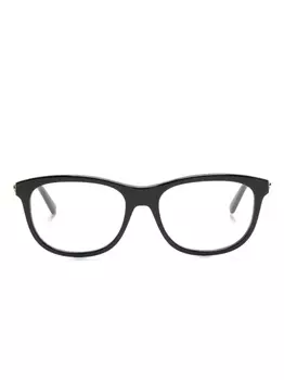 Gucci Eyewear очки в прямоугольной оправе с логотипом, черный
