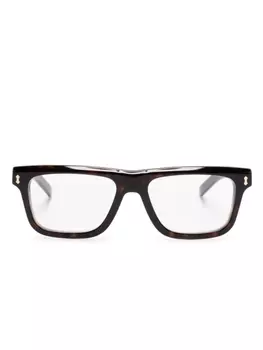 Gucci Eyewear очки в прямоугольной оправе, коричневый