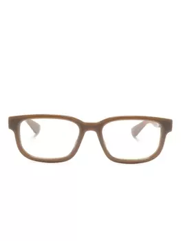 Gucci Eyewear очки в прямоугольной оправе, коричневый