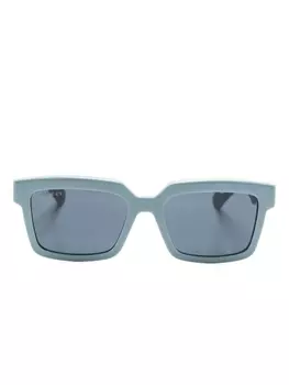 Gucci Eyewear очки в прямоугольной оправе со сменными линзами, синий
