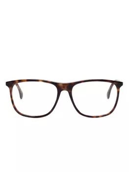 Gucci Eyewear очки в прямоугольной оправе, коричневый