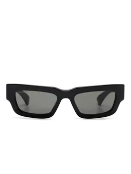 Gucci Eyewear rectangle-frame солнцезащитные очки, черный