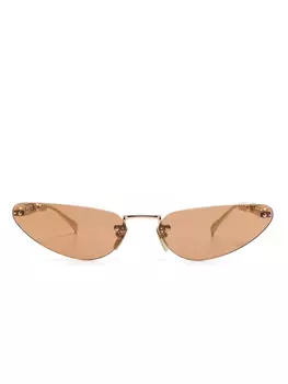Gucci Eyewear rimless солнцезащитные очки, золотой