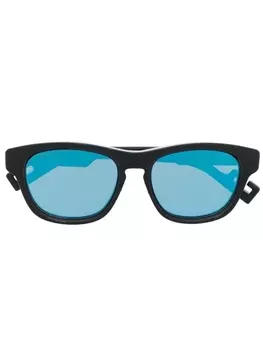 Gucci Eyewear round-frame tinted sunglasses, черный