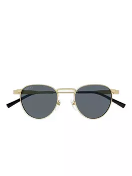 Gucci Eyewear Signature Web солнцезащитные очки, золотой