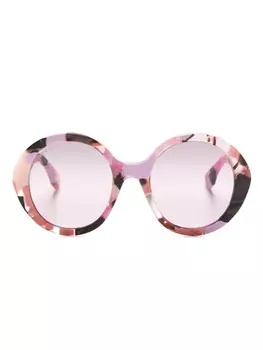 Gucci Eyewear солнцезащитные очки GG1628S в круглой оправе, розовый