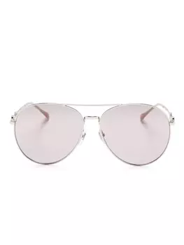 Gucci Eyewear солнцезащитные очки GG1698S, серебряный