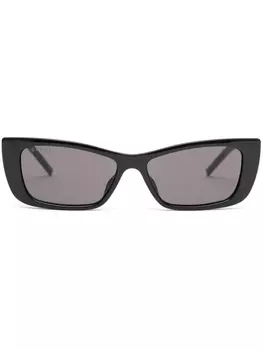 Gucci Eyewear солнцезащитные очки «кошачий глаз» с G-образным мотивом, черный