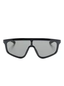 Gucci Eyewear солнцезащитные очки-маска, черный