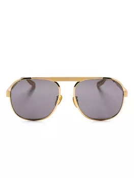 Gucci Eyewear солнцезащитные очки-навигаторы, золотистый