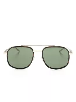 Gucci Eyewear солнцезащитные очки-пилоты, золотистый