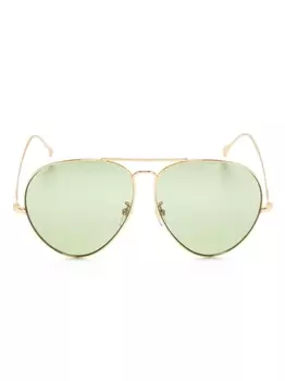 Gucci Eyewear солнцезащитные очки-пилоты, золотистый