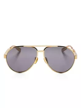 Gucci Eyewear солнцезащитные очки-пилоты, золотистый