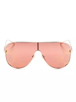 Gucci Eyewear солнцезащитные очки-пилоты, золотистый