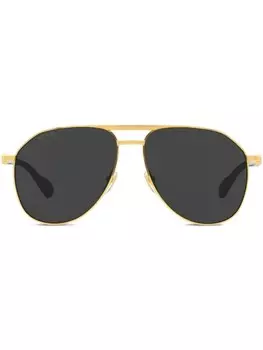 Gucci Eyewear солнцезащитные очки-пилоты, золотистый