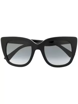 Gucci Eyewear солнцезащитные очки с эффектом градиента, черный