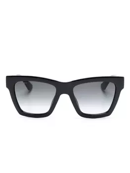 Gucci Eyewear солнцезащитные очки с эффектом градиента, черный