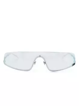 Gucci Eyewear солнцезащитные очки с декором Square-G, черный