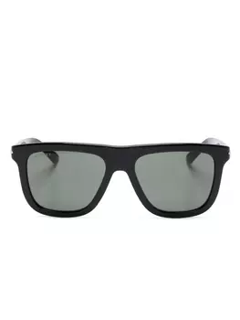 Gucci Eyewear солнцезащитные очки с логотипом, черный