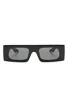 Gucci Eyewear солнцезащитные очки с логотипом Double G, черный