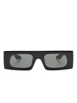 Gucci Eyewear солнцезащитные очки с логотипом Double G, черный