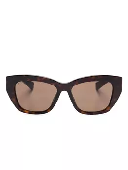 Gucci Eyewear солнцезащитные очки с логотипом GG1844SA, коричневый
