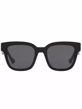 Gucci Eyewear солнцезащитные очки с логотипом GG, черный