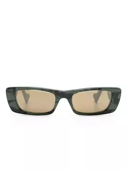 Gucci Eyewear солнцезащитные очки с логотипом GG, зеленый