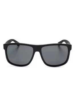 Gucci Eyewear солнцезащитные очки с логотипом GG, черный