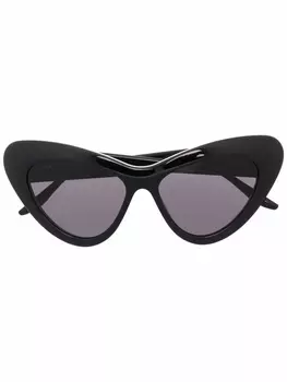 Gucci Eyewear солнцезащитные очки с логотипом Interlocking G, черный