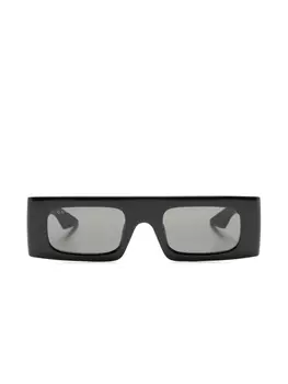 Gucci Eyewear солнцезащитные очки с логотипом Interlocking G, черный