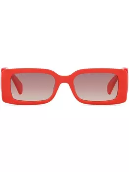 Gucci Eyewear солнцезащитные очки с логотипом Interlocking G, красный