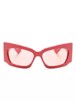 Gucci Eyewear солнцезащитные очки с логотипом Interlocking G, красный