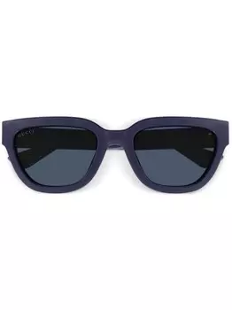 Gucci Eyewear солнцезащитные очки с логотипом Interlocking G, фиолетовый