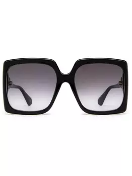 Gucci Eyewear солнцезащитные очки с логотипом Interlocking G, черный