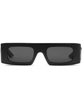 Gucci Eyewear солнцезащитные очки с логотипом Interlocking G, черный