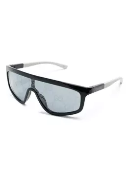 Gucci Eyewear солнцезащитные очки с принтом на линзах, черный