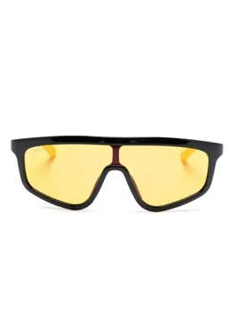 Gucci Eyewear солнцезащитные очки с узором GG Supreme, черный