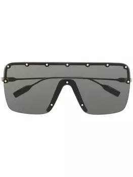 Gucci Eyewear солнцезащитные очки с заклепками, черный