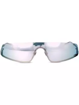 Gucci Eyewear солнцезащитные очки с защитной оправой, черный